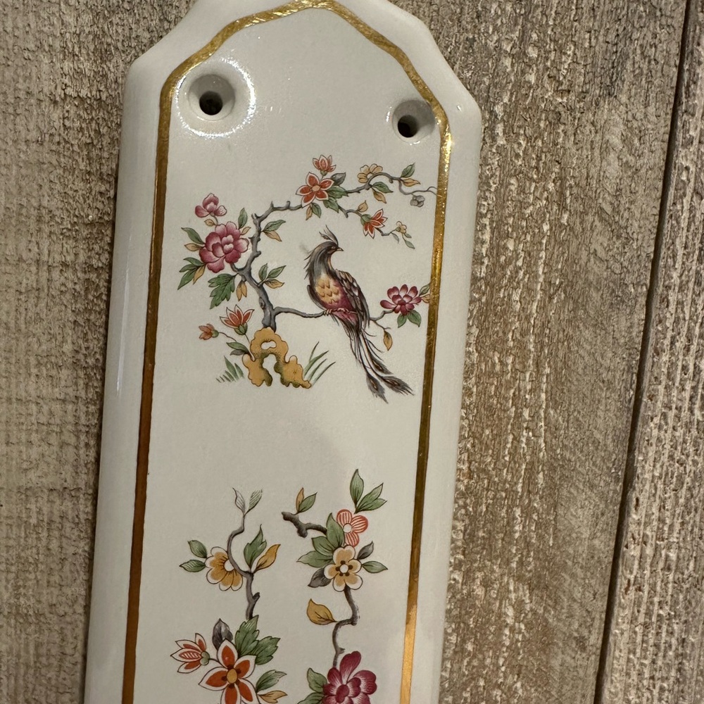 English Porcelain Door Push Plate - Picture 4 of 5